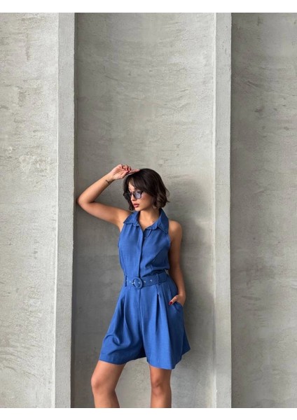 Yakalı Şort Tulum modelleri