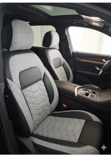 Venüs Serisi Gri Siyah Her Araca Uyumlu Universal Oto Koltuk Kılıfı fiyatları
