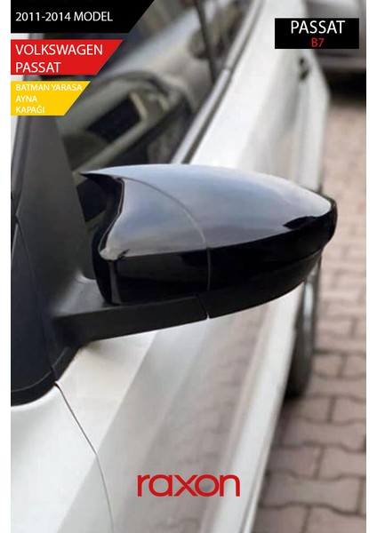 Volkswagen Passat 2011-2014 B7 Batman & Yarasa Ayna Kapağı – Parlak Piano Black Sport fiyatları