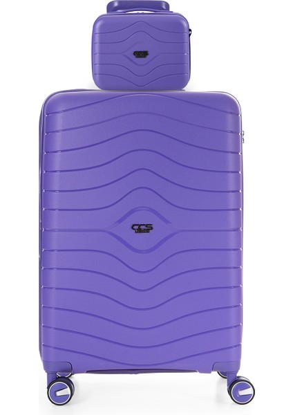 Ultra Hafif Polipropilen Ekstra Hacim Kabin+Makyaj 2 Li Valiz Seti