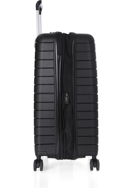 Ultra Hafif Polipropilen Körüklü Ekstra Hacim Orta+Makyaj 2 Li Valiz Seti