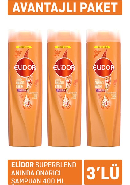 Superblend Anında Onarıcı Şampuan 3 x 400ML