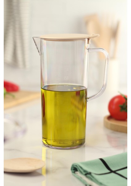 Akrilik Ölçekli Şeffaf 1 Lt Yağlık & Yağdanlık & Ölçü Kabı ( Cam Değildir ) fırsatları