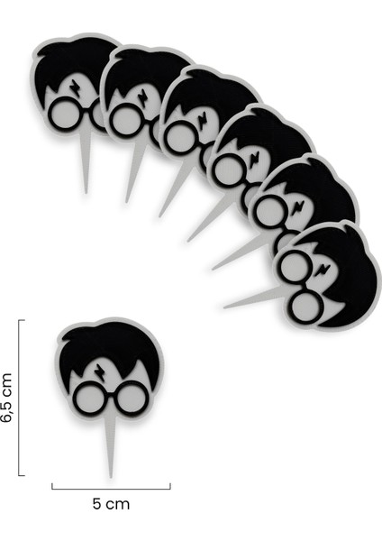 6 Adet Harry Potter Cupcake Süsü (Doğum Günü) - Kaliteli Malzeme fiyatları