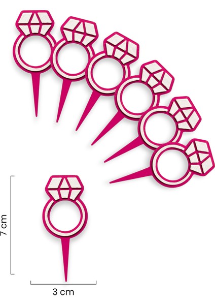 6 Adet Bride To Be Cupcake Süsü (Bachelorette Bekarlığa Veda Partisi) - Kaliteli Malzeme fiyatları