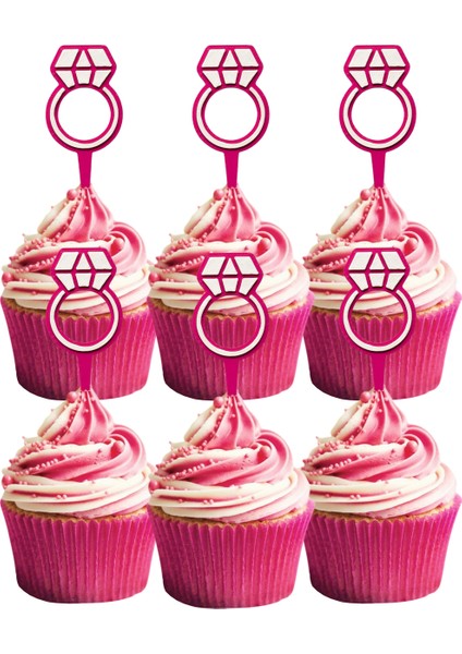 6 Adet Bride To Be Cupcake Süsü (Bachelorette Bekarlığa Veda Partisi) - Kaliteli Malzeme modelleri