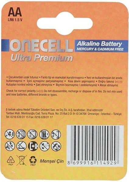 Ultra Premium Alkalin Aa Boy Pil 4lü (4 Adet) fiyatları
