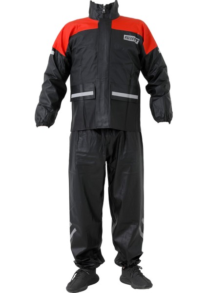 1134 Kırmızı Cepli Takım Yağmurluk