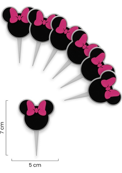 6 Adet Minnie Mouse Cupcake Süsü (Doğum Günü) - Kaliteli Malzeme fiyatları