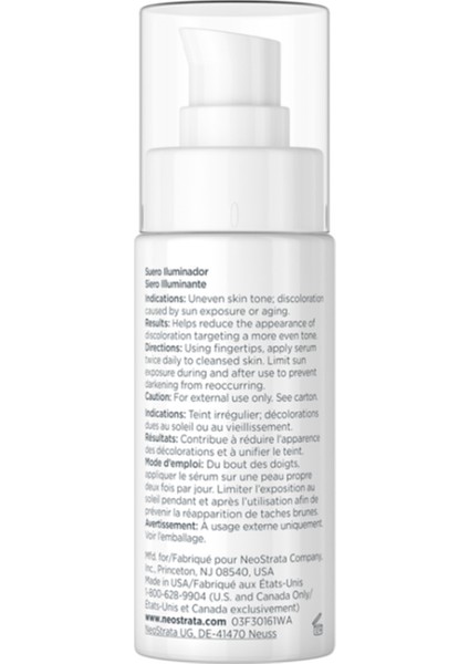 Ciltteki Ton Eşitsizlikleri ve Leke Görünümünü Hedefleyen Aydınlatıcı Serum 30 ml fiyatları