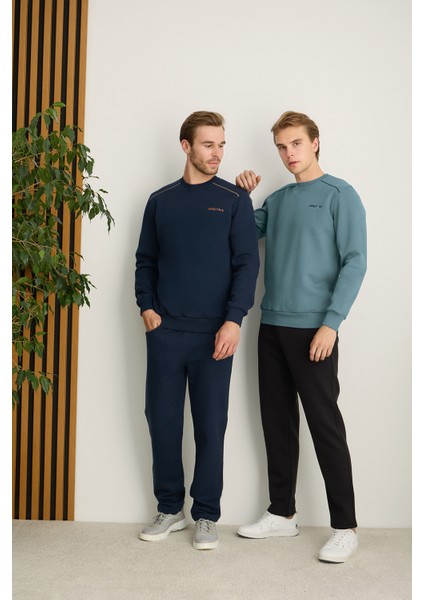 Erkek Uzun Kollu Battal Eşofman Takımı