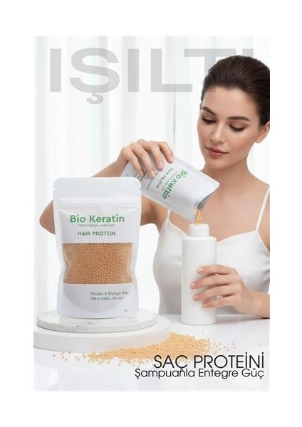 Saç Bakım Proteini Yıpranmış Saçlar Için 50G Hair Protein