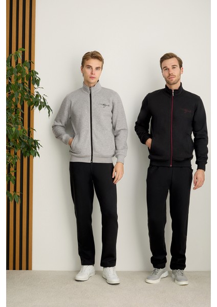 Erkek Uzun Kollu Battal Eşofman Takımı