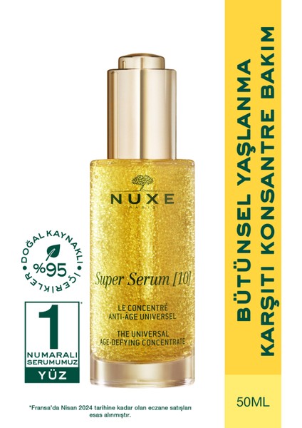 Super 10 Yaşlanma Karşıtı Kırışıklıkları, Sıkılık, Koyu Lekeleri Düzeltici Serum 50ML