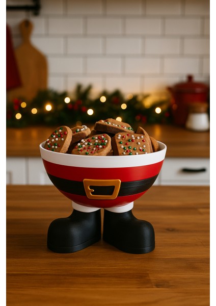 3D Baskı Yılbaşı Sunum Seti – Elf ve Noel Baba Ayaklı Kurabiye Kaseleri (2’li) indirimleri