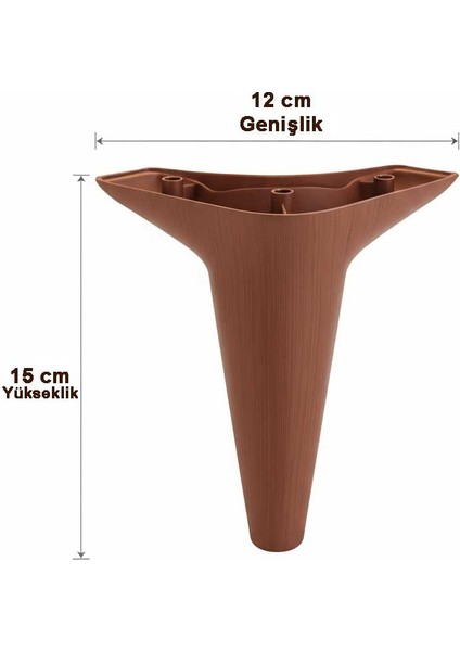 Imt Aksesuar Aspen 15 cm (6'lı Set Ceviz)Mobilya Kanepe Koltuk Baza Dolap Tv Ünitesi Yatak Odası Konsol Ayağı fiyatları