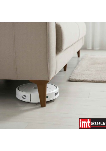 Imt Aksesuar Aspen 15 cm (6'lı Set Ceviz)Mobilya Kanepe Koltuk Baza Dolap Tv Ünitesi Yatak Odası Konsol Ayağı indirimleri