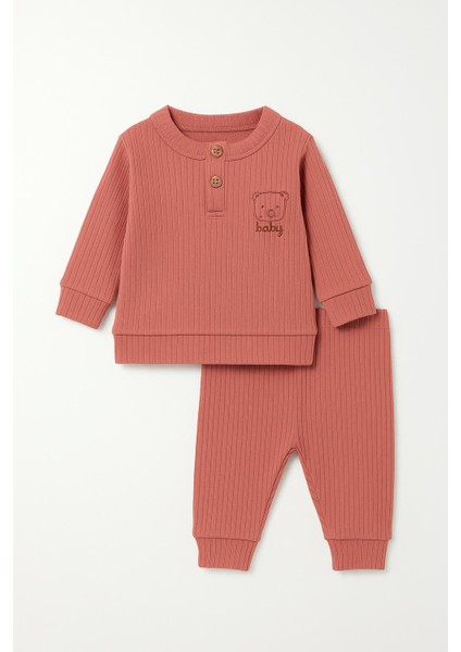 Unisex Model Pamuklu 2'li Alt - Üst Takım Eşofman Takımı