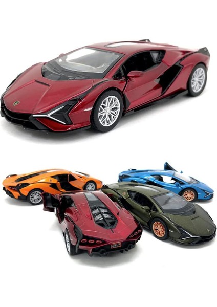 Die Cast Lamborghini Sian Fkp 37(Kırmızı) 1/40 Model Araba fiyatları