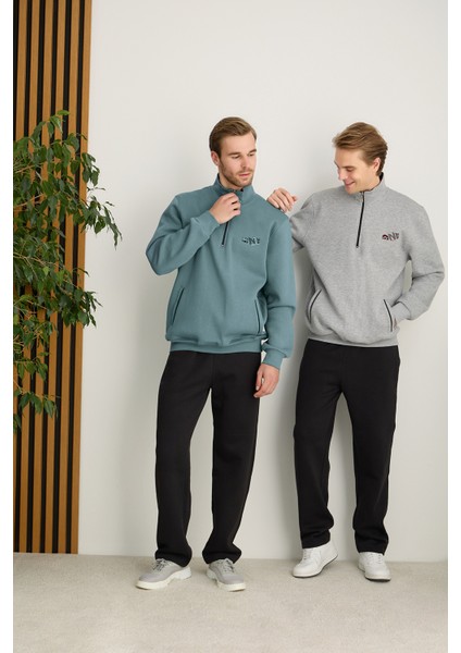 Erkek Uzun Kollu Battal Eşofman Takımı