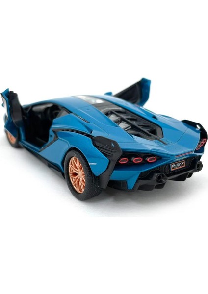 Die Cast Lamborghini Sian Fkp 37(Mavi) 1/40 Model Araba fiyatları