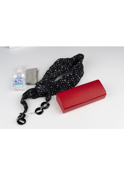 Gözlük Bakım Seti: Gözlük Kabı, Ipi, Mendili / Losyonuyla Tam Koruma Hediye Kutulu