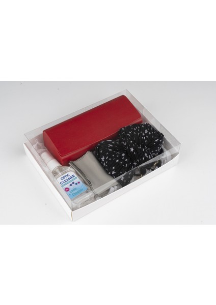 Gözlük Bakım Seti: Gözlük Kabı, Ipi, Mendili / Losyonuyla Tam Koruma Hediye Kutulu modelleri