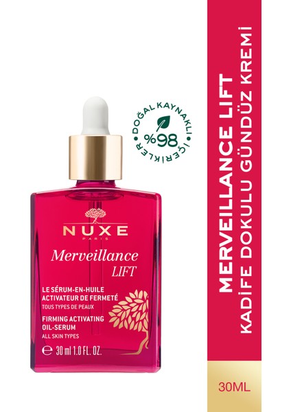 Merveillance Lift Sıkılaştırıcı Doğal Içerikli Yenileyici Yağ Serum 30ML
