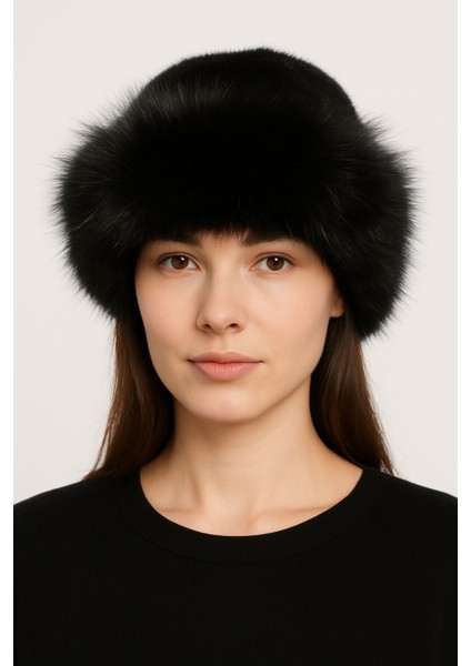 Kadın Siyah Kürk Detaylı Kışlık Bere fiyatları