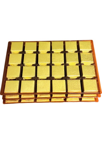 Altın Sargılı Sütlü Madlen 100 Adet Ikramlık Çikolata