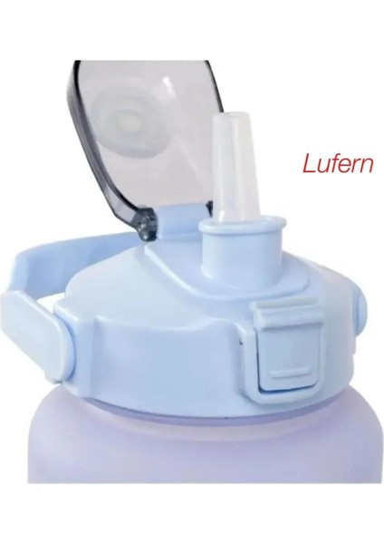 Yeni Nesil Motivasyon Suluk Seti Renkli Bpa Içermez Koku Yapmaz Spor Matara 2000 Ml- 700 Ml- 300 ml modelleri