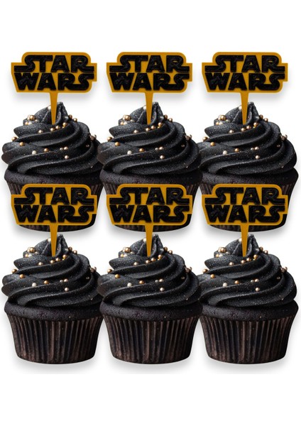 6 Adet Starwars Cupcake Süsü (Doğum Günü) - Kaliteli Malzeme modelleri