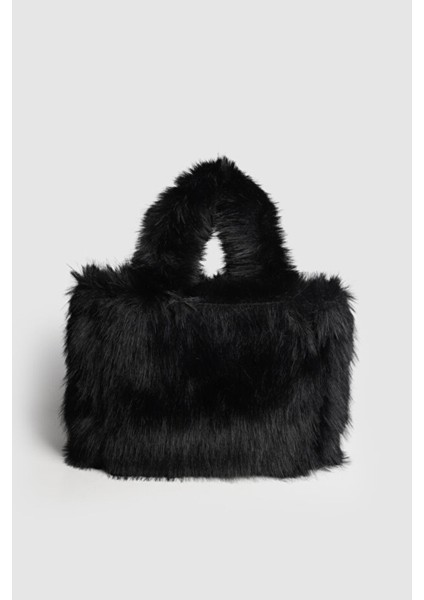 Poni Kadın Peluş El ve Omuz Çapraz Çanta