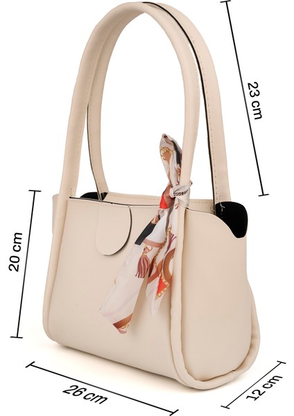 Moli Kadın Çift Saplı Fular Detaylı Küçük Boy El Kol ve Omuz Çantası fiyatları