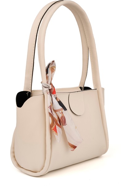 Moli Kadın Çift Saplı Fular Detaylı Küçük Boy El Kol ve Omuz Çantası modelleri