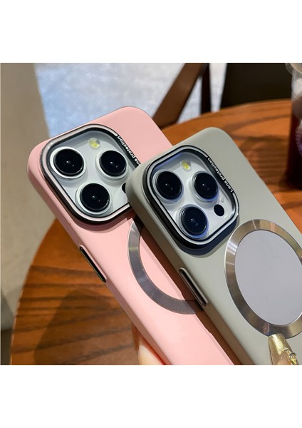 Iphone 15 Promax Uyumlu Lens Koruma Hediyeli Mat Magsafe Özellikli Kılıf