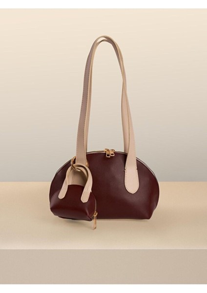 Mini Çantalı Charm Detaylı Uzun Saplı Kadın El ve Kol Çantası modelleri