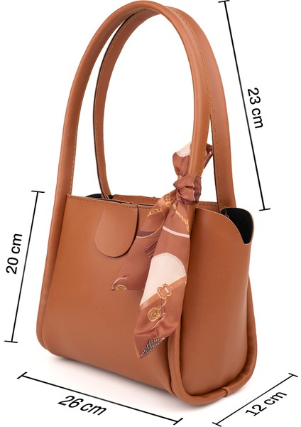 Moli Kadın Çift Saplı Fular Detaylı Küçük Boy El Kol ve Omuz Çantası fiyatları