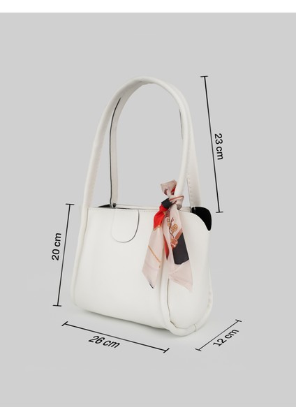 Moli Kadın Çift Saplı Fular Detaylı Küçük Boy El Kol ve Omuz Çantası fiyatları