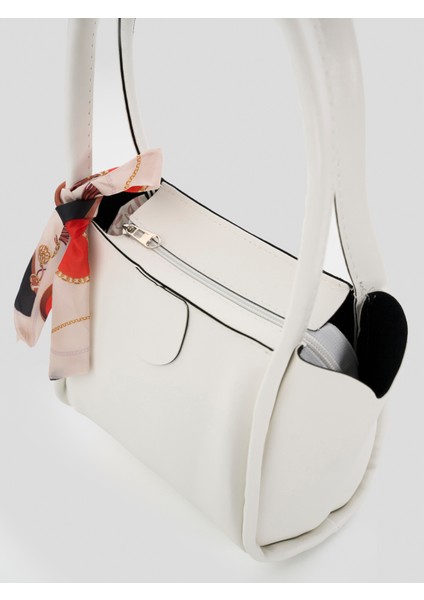 Moli Kadın Çift Saplı Fular Detaylı Küçük Boy El Kol ve Omuz Çantası fırsatları