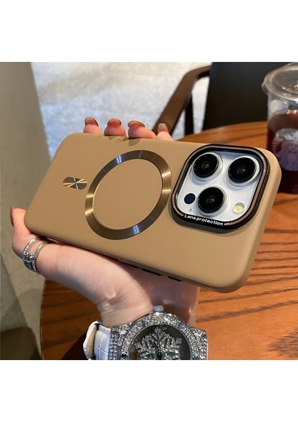 Iphone 15 Promax Uyumlu Lens Koruma Hediyeli Mat Magsafe Özellikli Kılıf