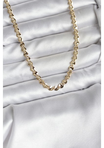 14K Gold Renk Kaplama Zincir Model cm Kadın Kolye