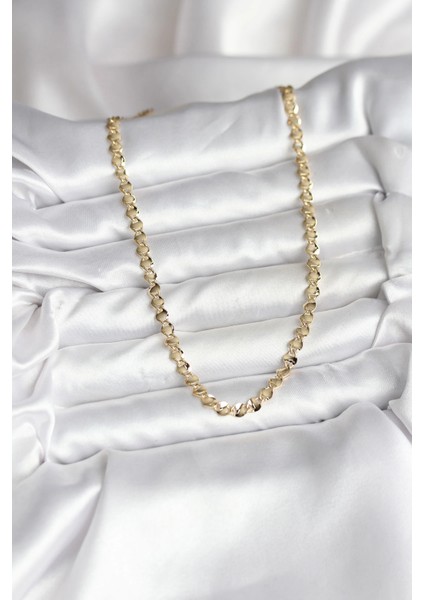 14K Gold Renk Kaplama Zincir Model cm Kadın Kolye fiyatları