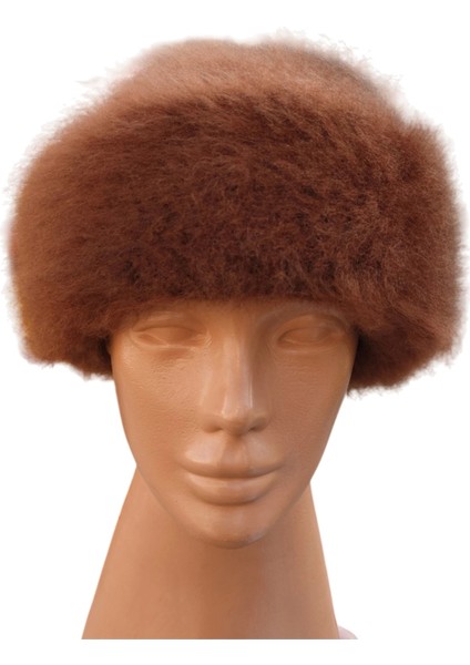 El Yapımı Tiftik Karışımı Yün Papak Bere Şapka -Soğuklara Karşı Etkili Dokunuş