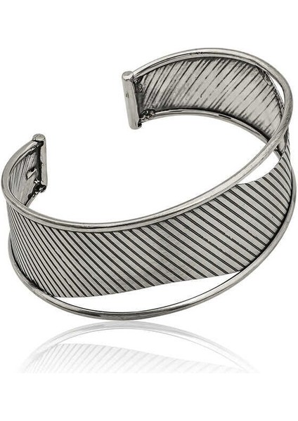 Gümüş Eskitme Desenli Bayan Bilezik fiyatları