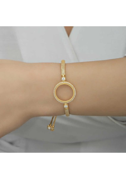 Gümüş Çeyrek Takılabilen Altın Kaplama Kadın Bileklik fiyatları