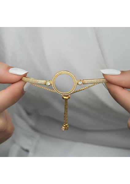 Gümüş Çeyrek Takılabilen Altın Kaplama Kadın Bileklik indirimleri