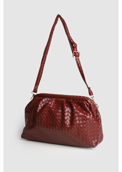 Meri Glow Örgü Detaylı El, Omuz ve Çapraz Çanta