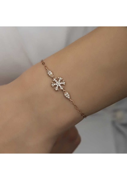 Gümüş Rose Kar Tanesi Kadın Bileklik fiyatları