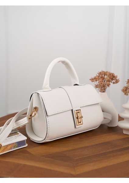 Kadın Mini Kilit Detaylı Çapraz Askılı El ve Omuz Çantası fiyatları